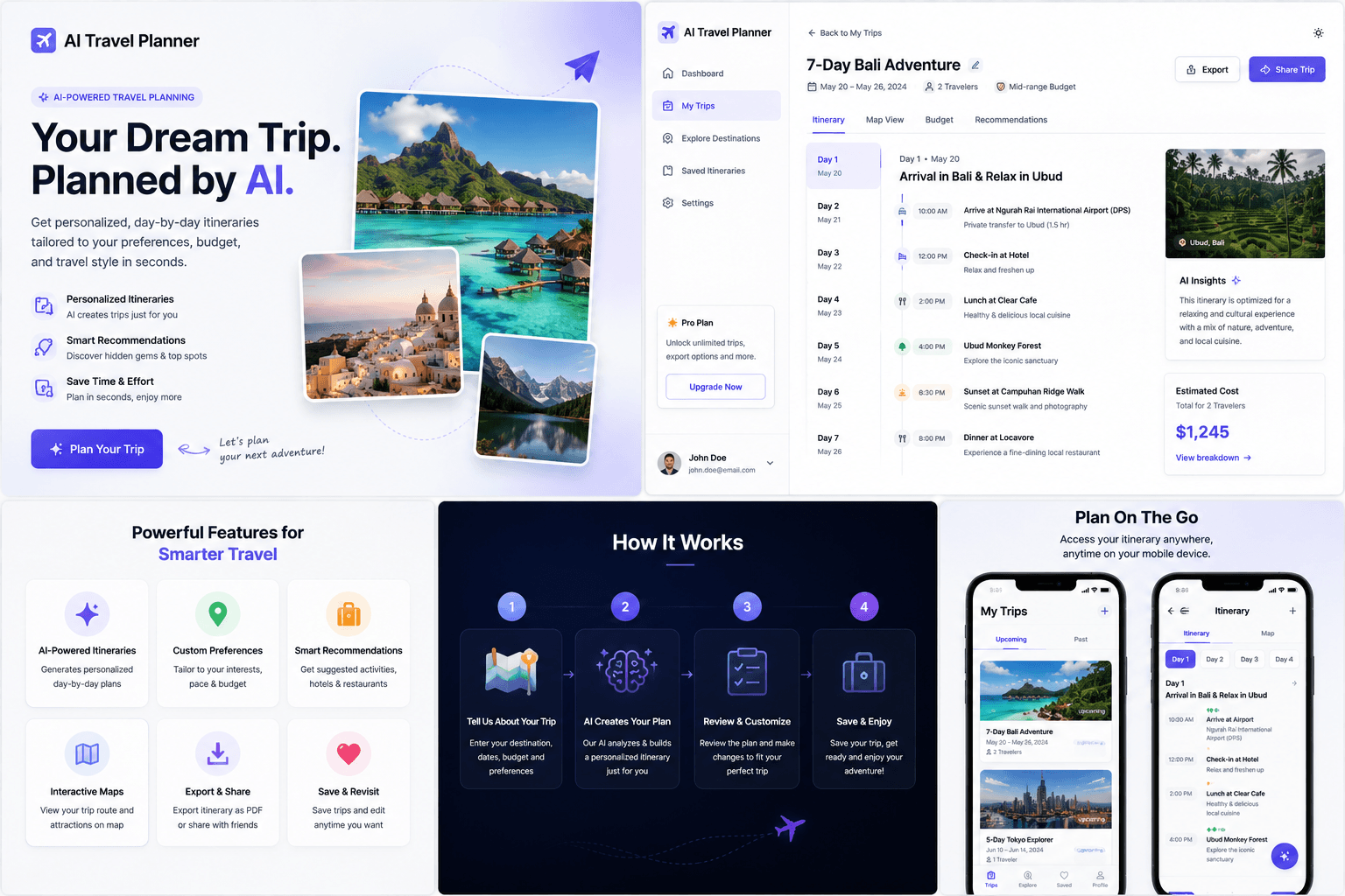AI Travel Planner — portfolio project