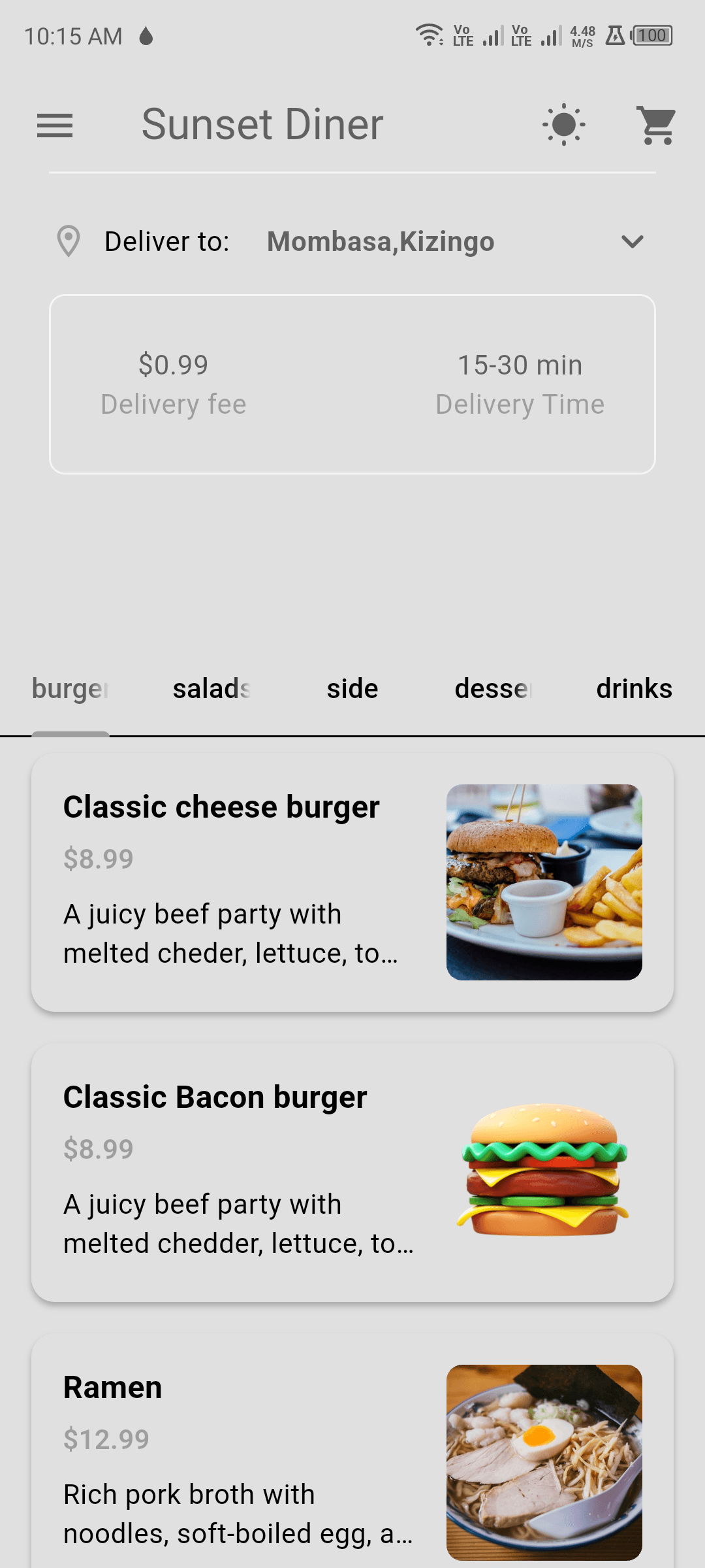 Foodie App (Firebase Edition) — portfolio project