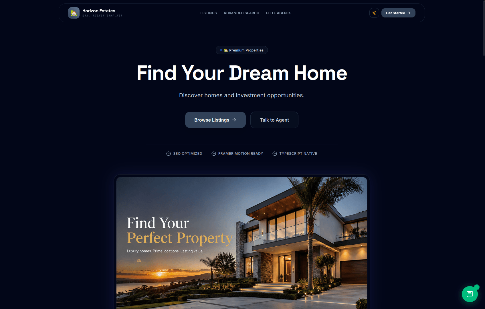Real Estate Website  project preview