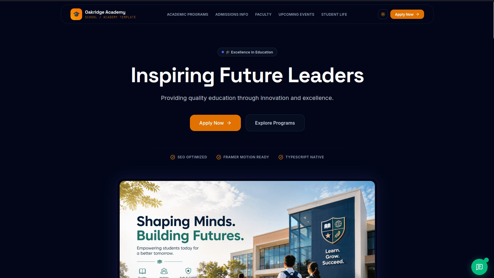 School & Academy Website  project preview