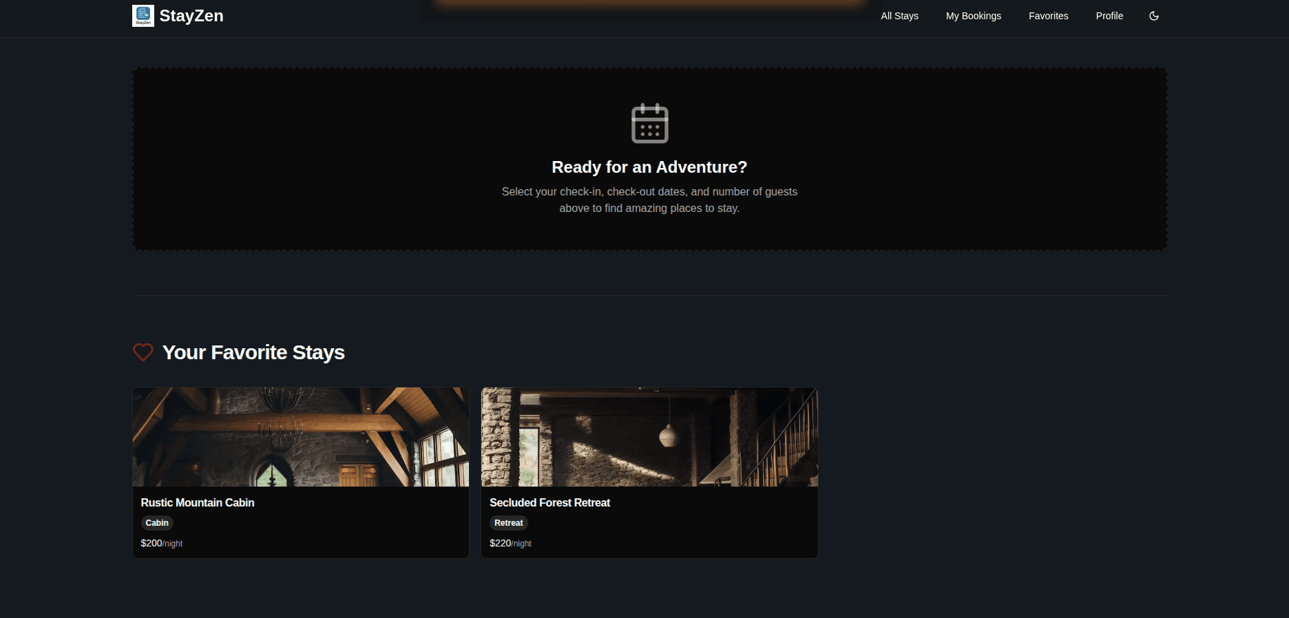 StayZen - Accommodation Booking App screenshot 1