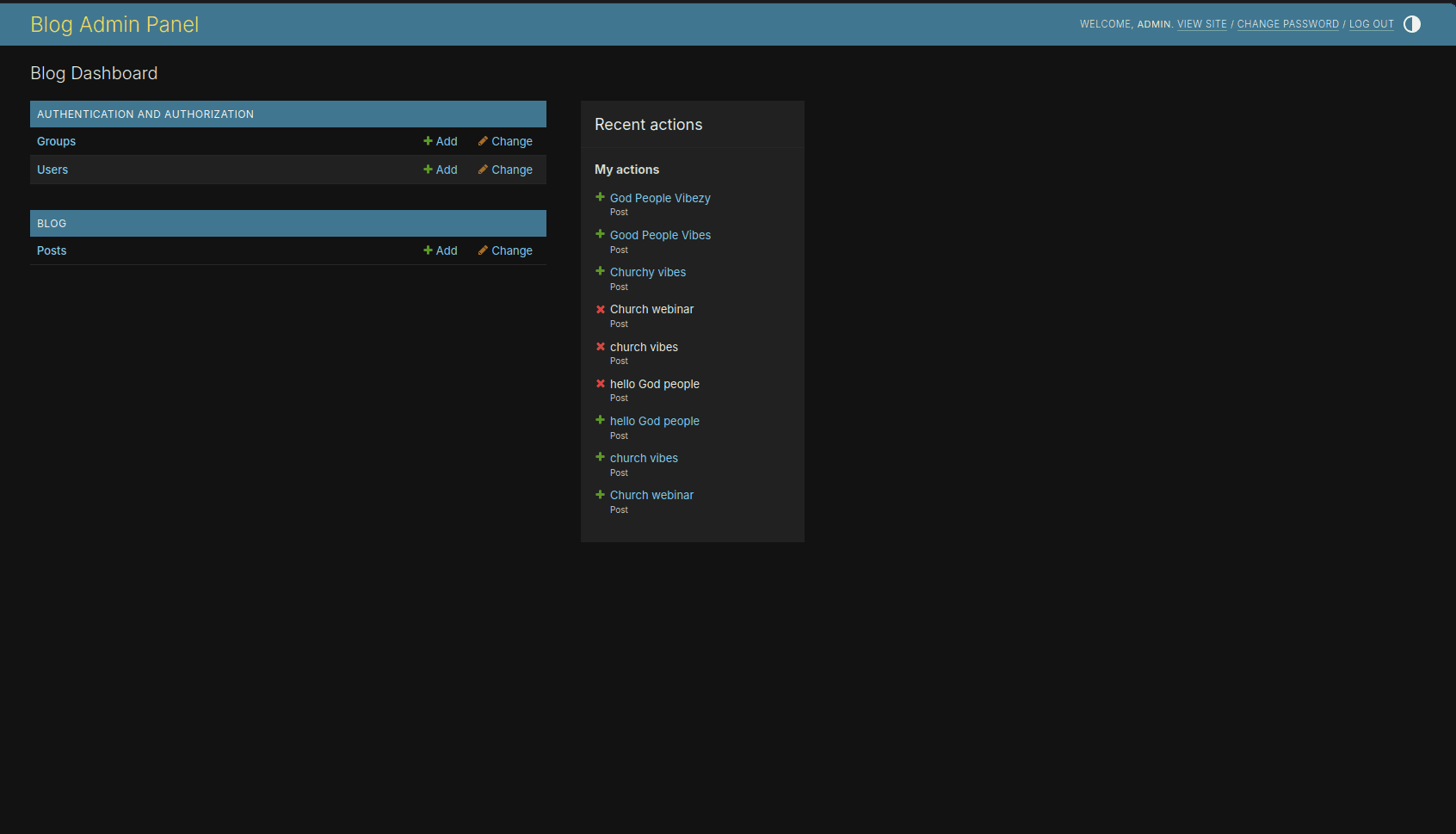 Church Website with Django screenshot 7