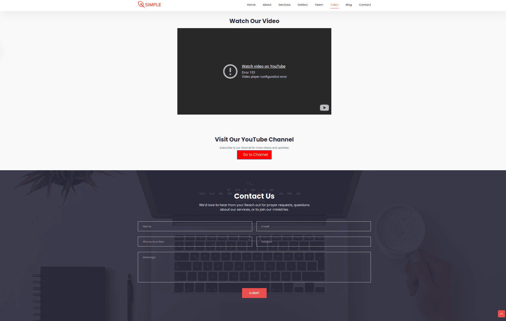 Church Website with Django screenshot 5