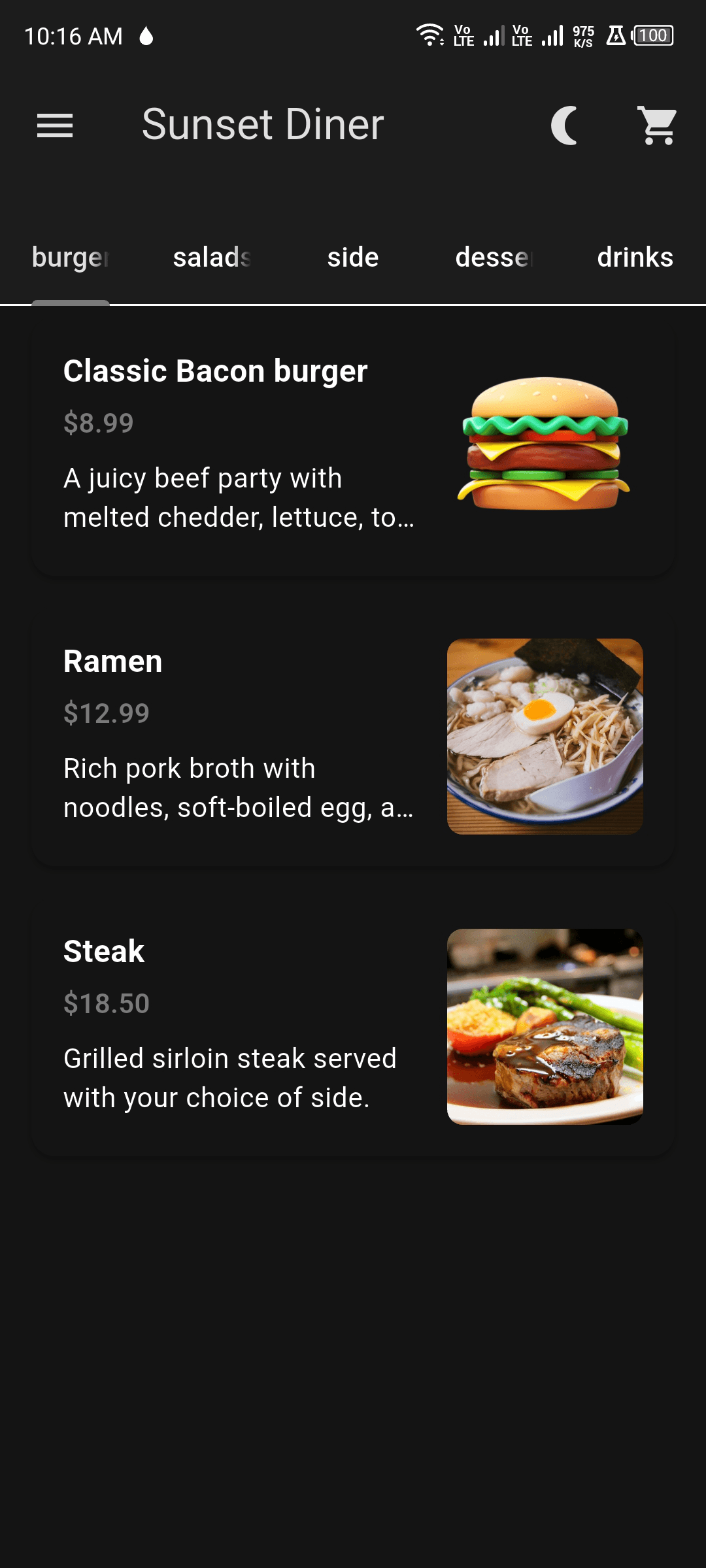 Foodie App (Firebase Edition) screenshot 1