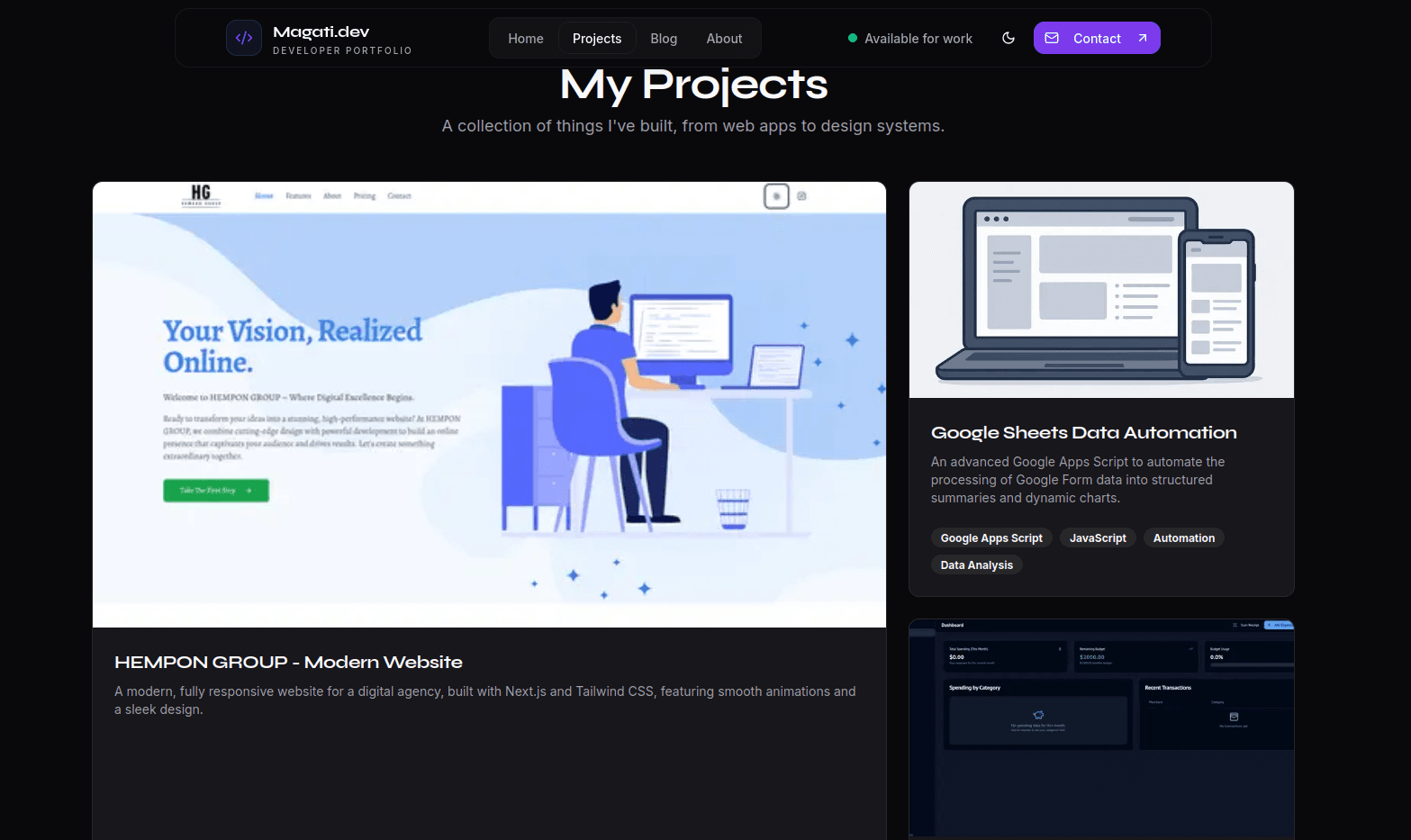 Magati.dev screenshot 1