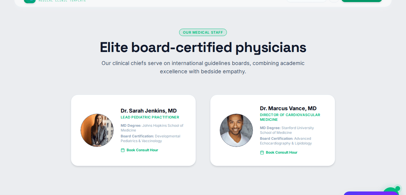 Medical Clinic Website screenshot 4
