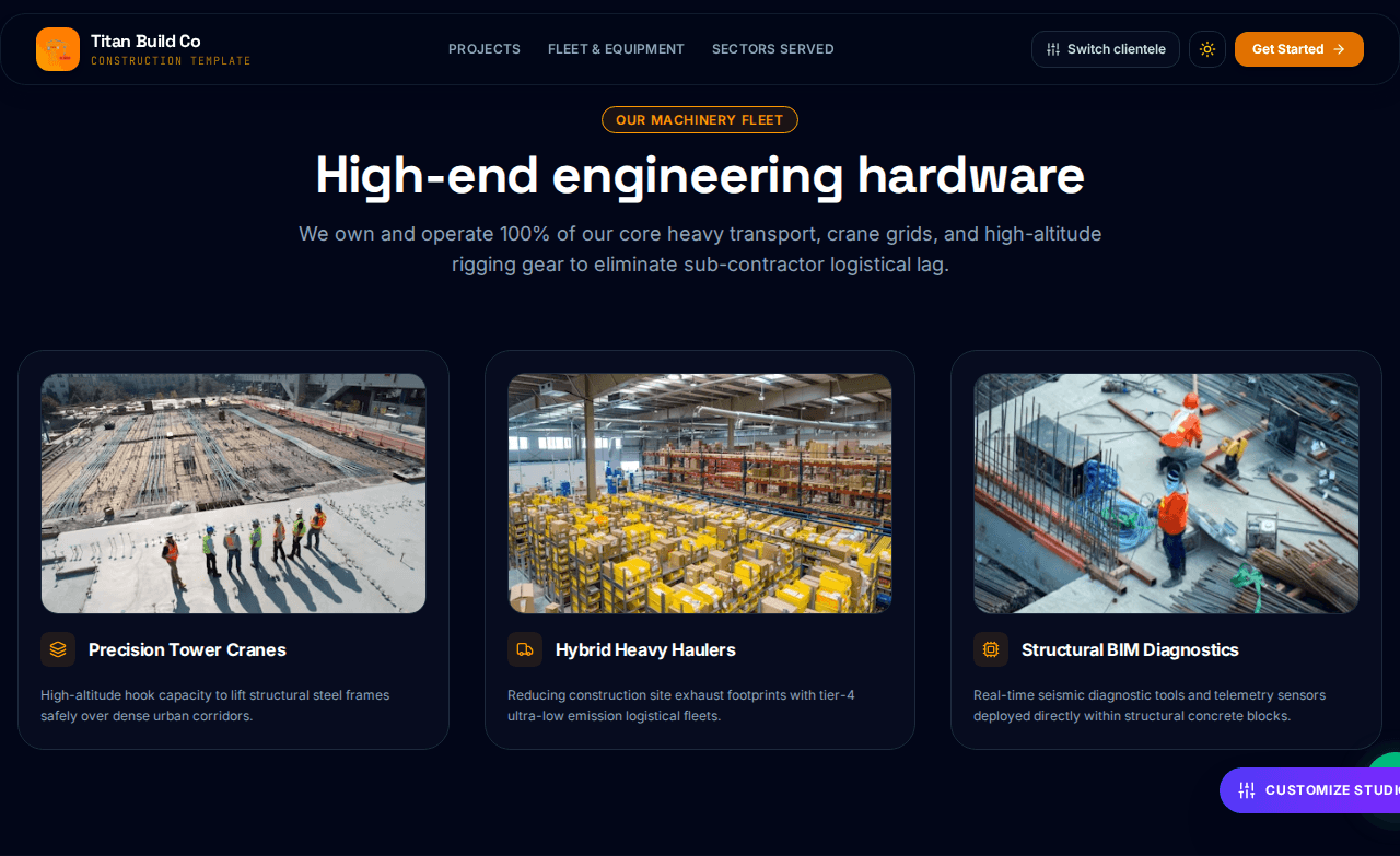 Construction Company Website screenshot 3