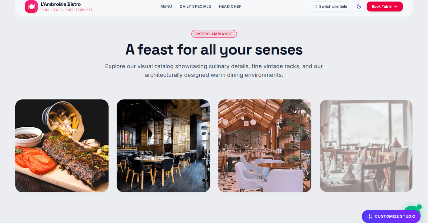 Restaurant Website screenshot 4