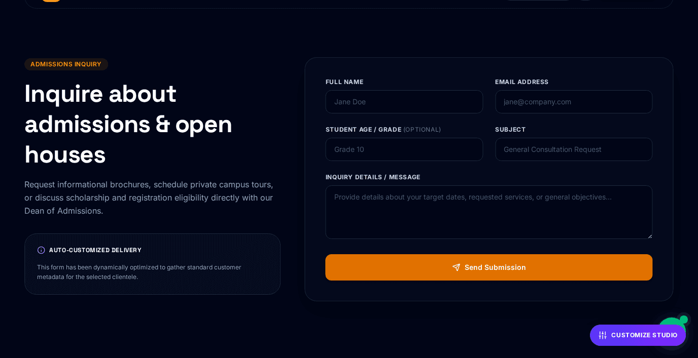 School & Academy Website screenshot 4