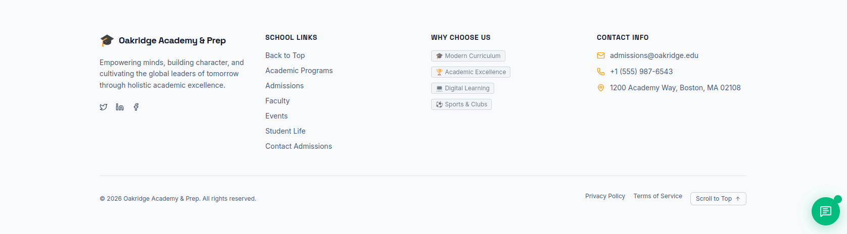 School & Academy Website screenshot 5