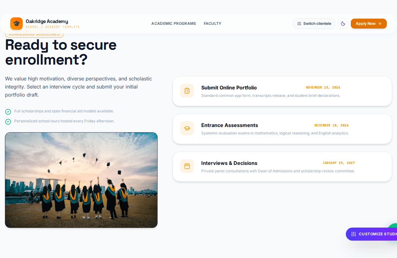 School & Academy Website screenshot 3
